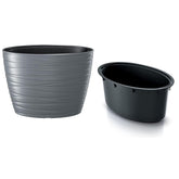 Prosperplast Maze Planter 58.5x38.5x42.3cm - Stone Gray